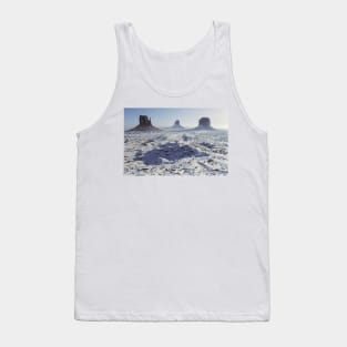 Monument Valley in the snow Tank Top